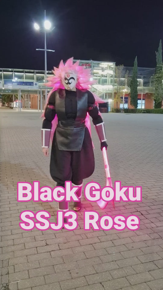 Goku SSJ3 Rose Cosplay Wig + Axe